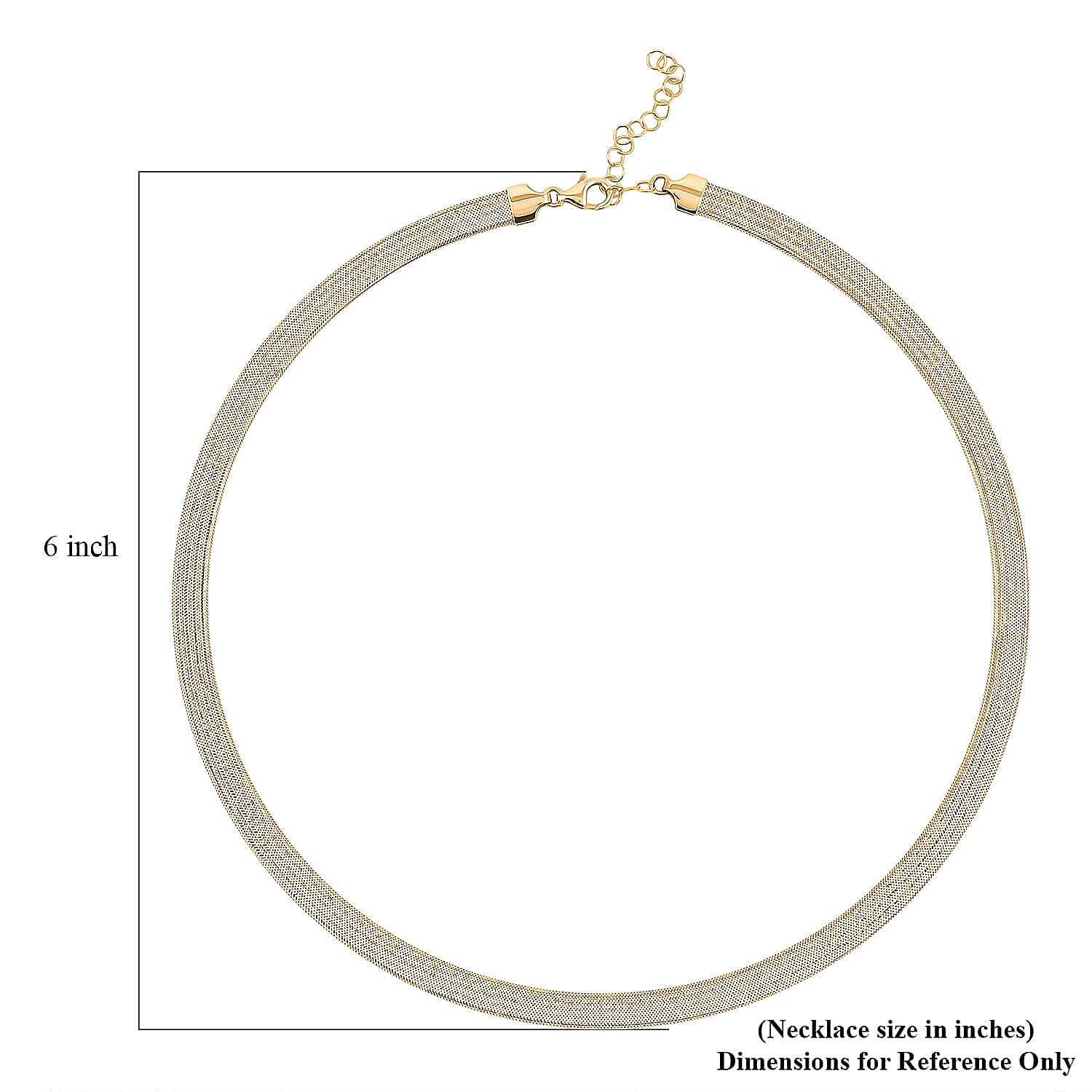 Italian Greek Key Mesh Omega Chain Necklace in 10K Yellow Gold 4.46 Grams 18-20 Inches
