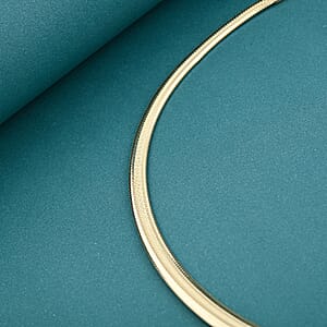 Italian 10K Yellow Gold Graduated Mesh Collier Chain Necklace (18-20 Inches) (3.69 Grams)