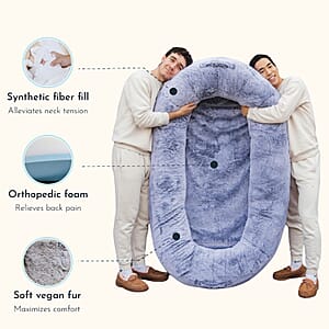 Plufl Human Dog Bed - Grey