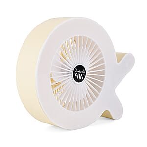Beige 1200mAh Rechargeable Rainbow Fan