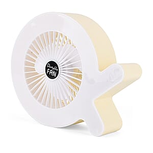 Beige 1200mAh Rechargeable Rainbow Fan