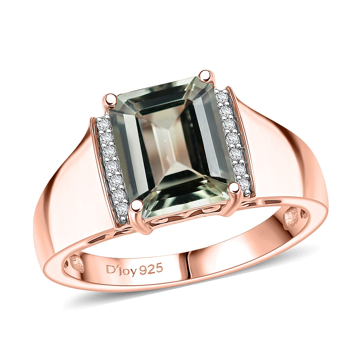 AAA Ceylon Honey Garnet and Luxuriant Lab Grown Diamond G-H SI 2.10 ctw Beloved Classic Ring in 18K Vermeil Yellow Gold Over Sterling Silver (Size 8.0) (Del. in 8-10 Days) image number 0