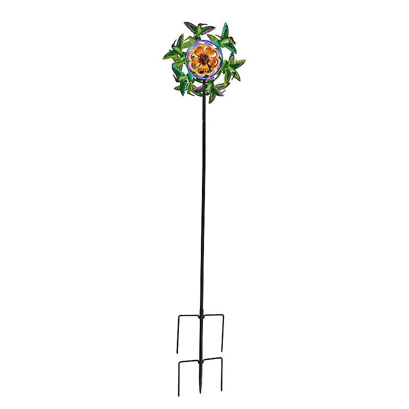 Livmore Iron Hummingbird Spinner Stake