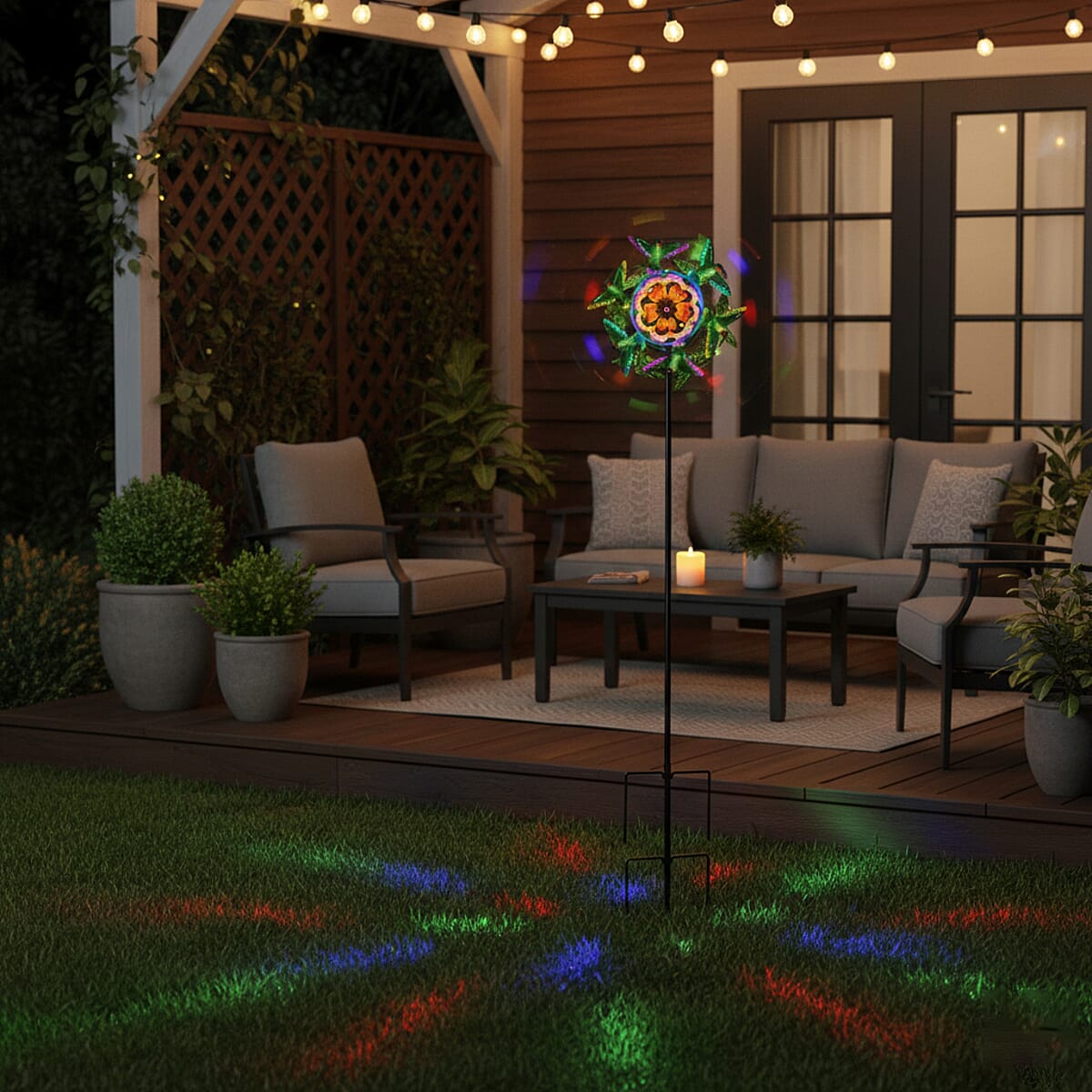 Livmore Iron Hummingbird Spinner Stake image number 1