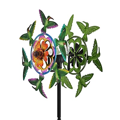 Livmore Iron Hummingbird Spinner Stake