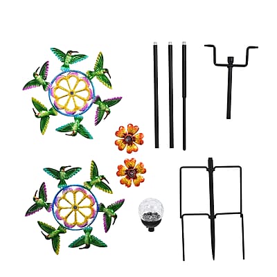 Livmore Iron Hummingbird Spinner Stake