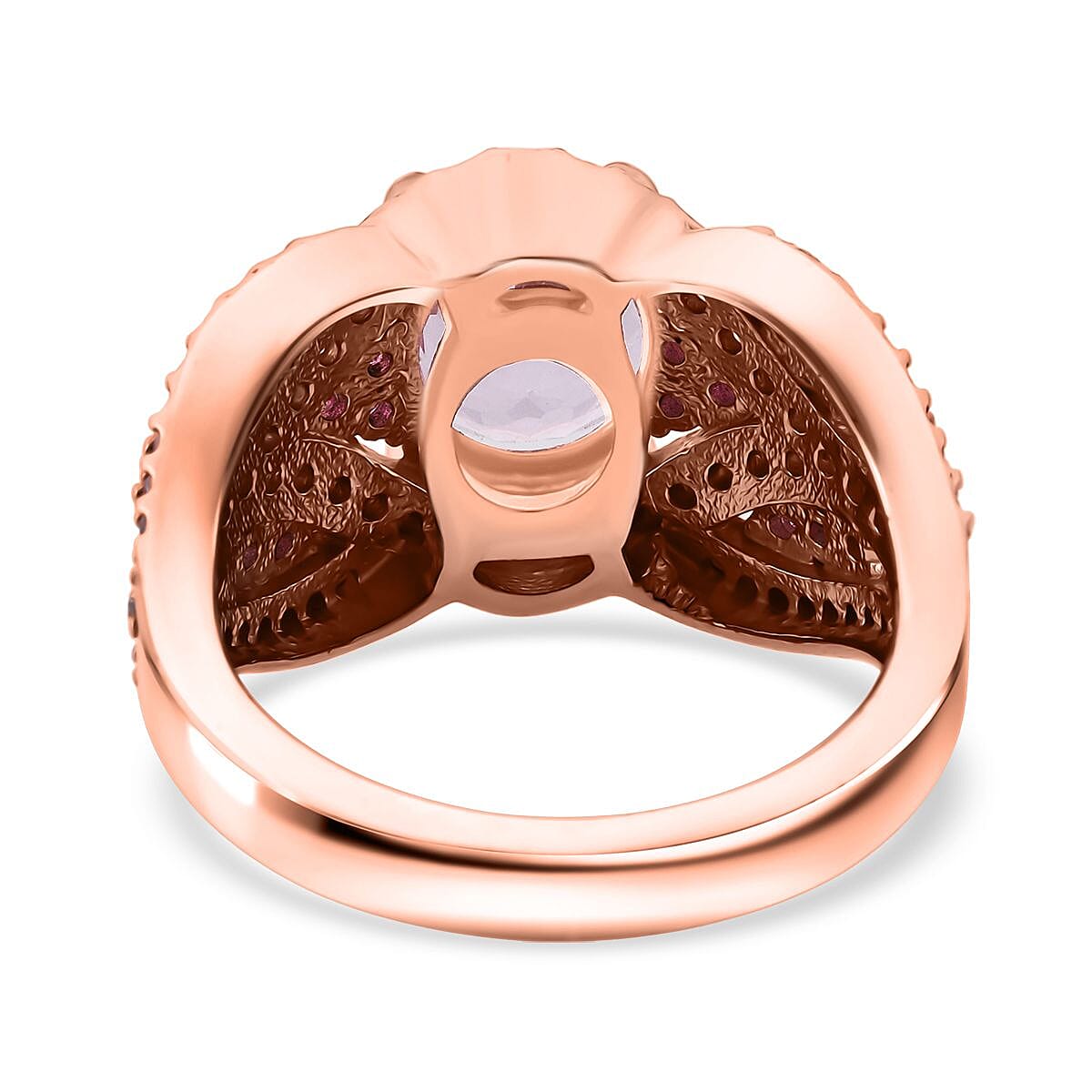 D'Joy Martha Rocha Kunzite, Multi Gemstone&nbsp;&nbsp;&nbsp;Ring in 18K Vermeil RG Over Sterling Silver 3.60 ctw (Size 8.0) image number 4