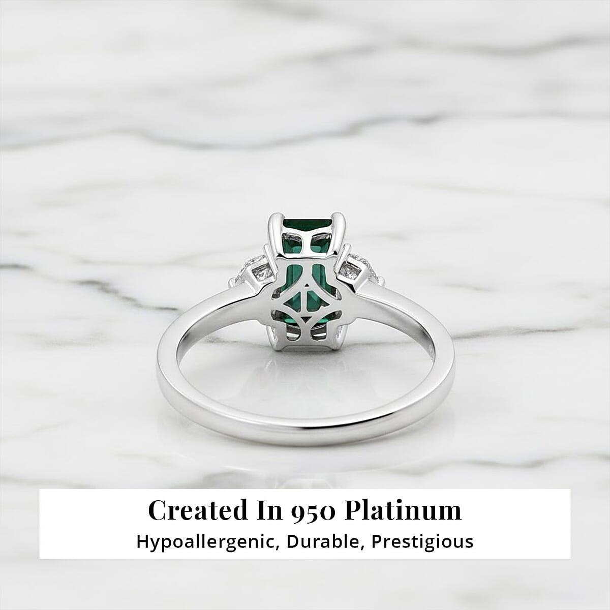AAA Pirineu Lagoon Tourmaline, Lab Grown Diamond Ring in 10K White Gold 2.10 ctw (Size 5.5) image number 5