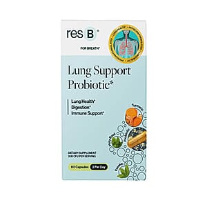 resB&reg; Lung Support Probiotic Dietary Supplement (60 Capsules)