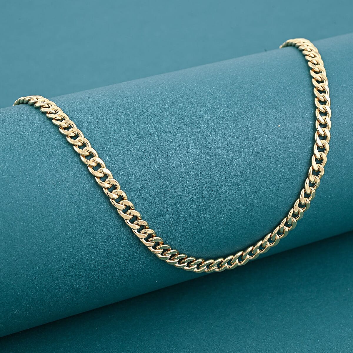 3.7mm Miami Cuban Chain Necklace in 10K Yellow Gold 7.4 Grams 24 Inches image number 1