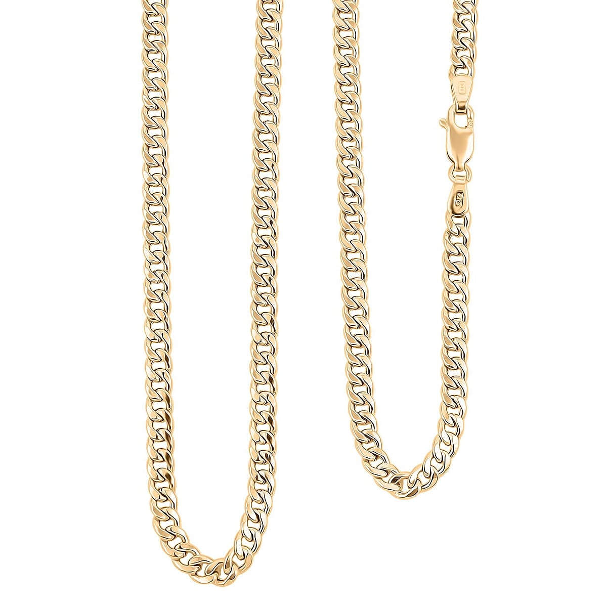 3.7mm Miami Cuban Chain Necklace in 10K Yellow Gold 8.1 Grams 26 Inches image number 0