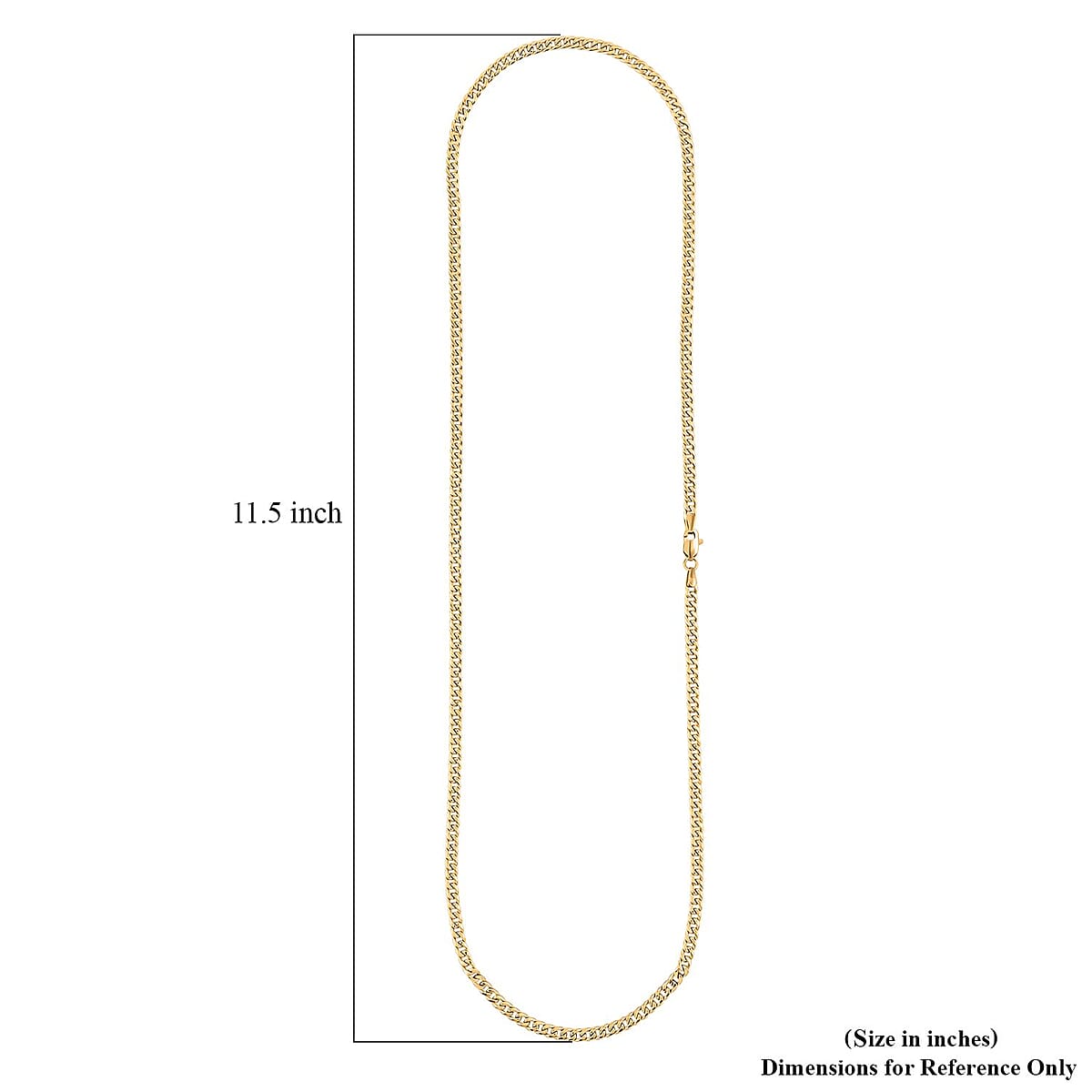 3.7mm Miami Cuban Chain Necklace in 10K Yellow Gold 8.1 Grams 26 Inches image number 6