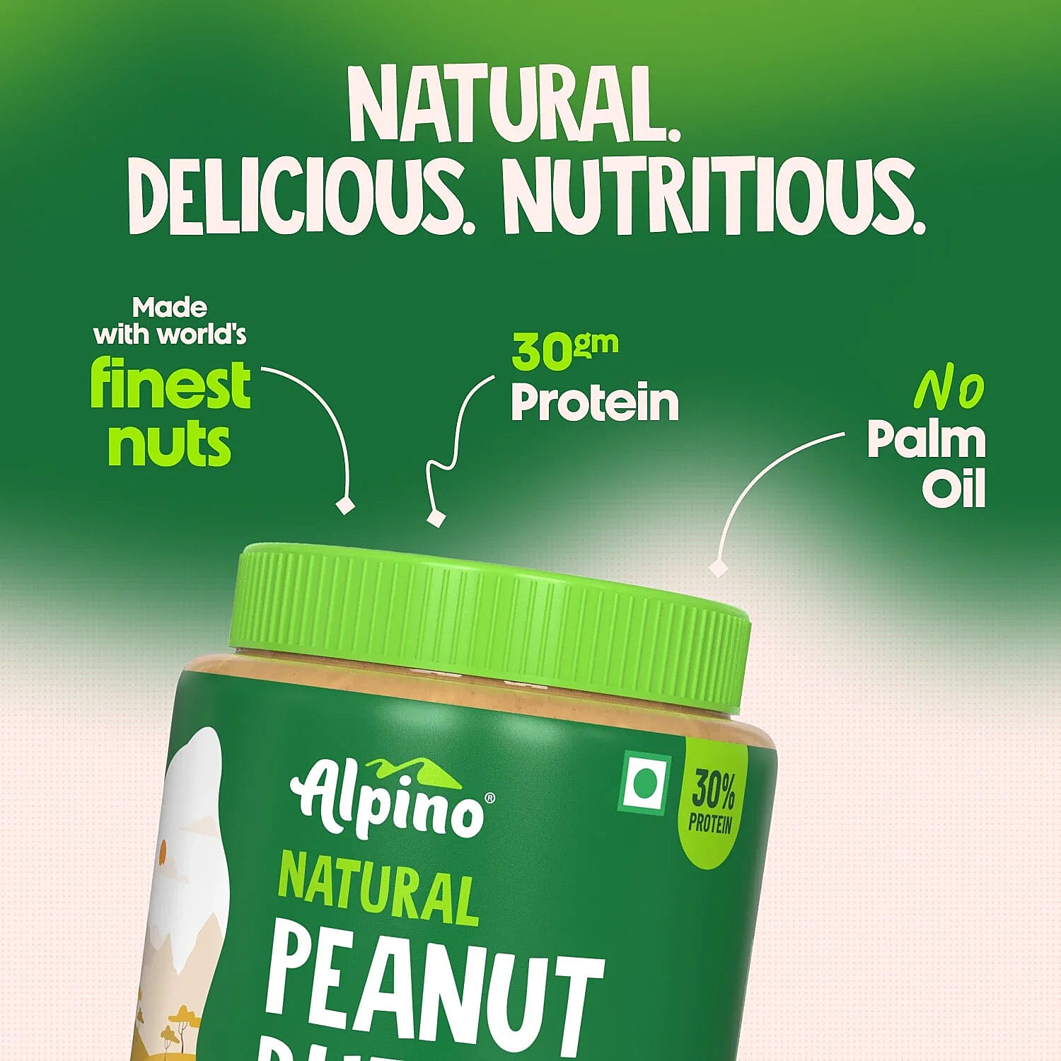 Alpino Crunch Natural Peanut Butter