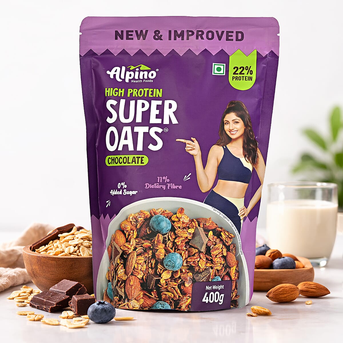 Alpino Chocolate High Protein Super Oats image number 1