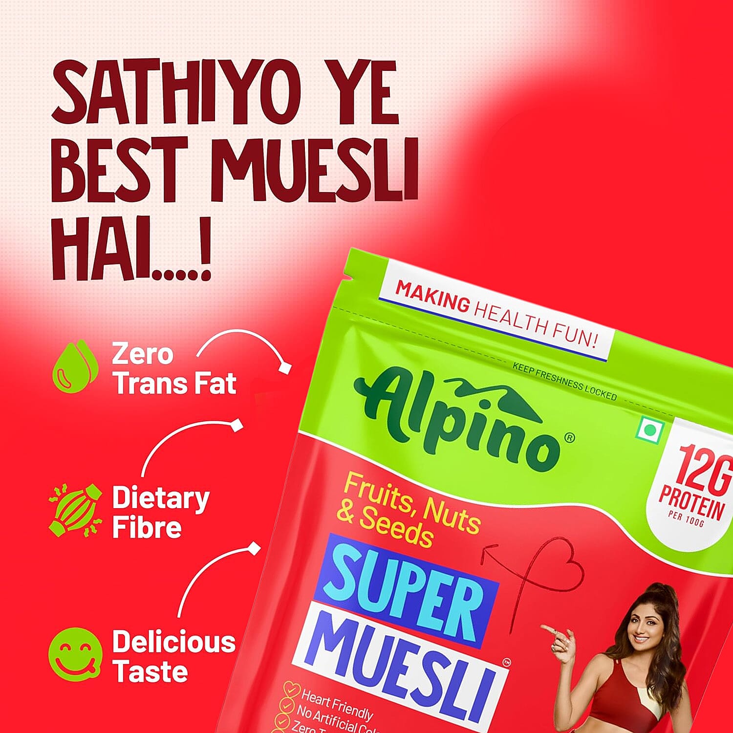 Alpino Super Muesli Fruit & Nut