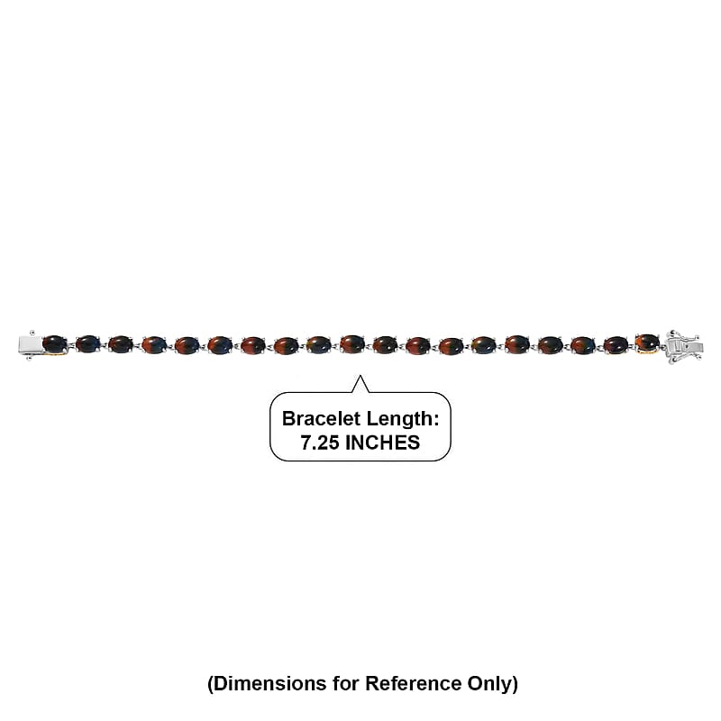 D'Joy Smoked Ethiopian Opal 9.90 ctw Cosmic Light Bracelet in 18K Vermeil YG and Rhodium Over Sterling Silver (7.25 In)