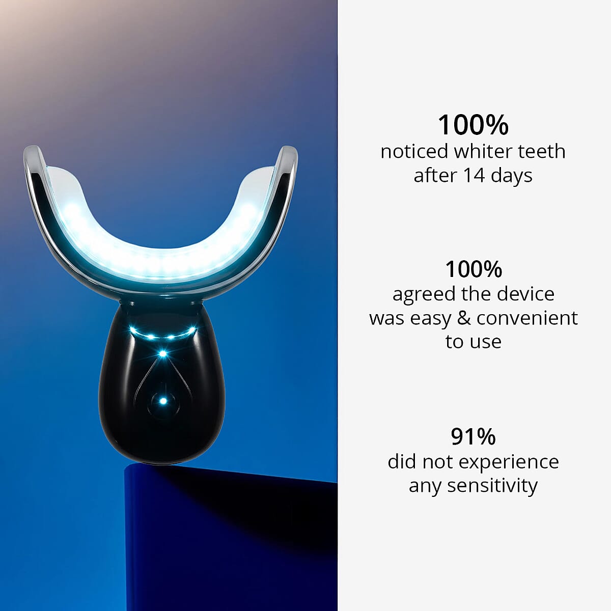 Teeth Whitening LED Kit, Black image number 2