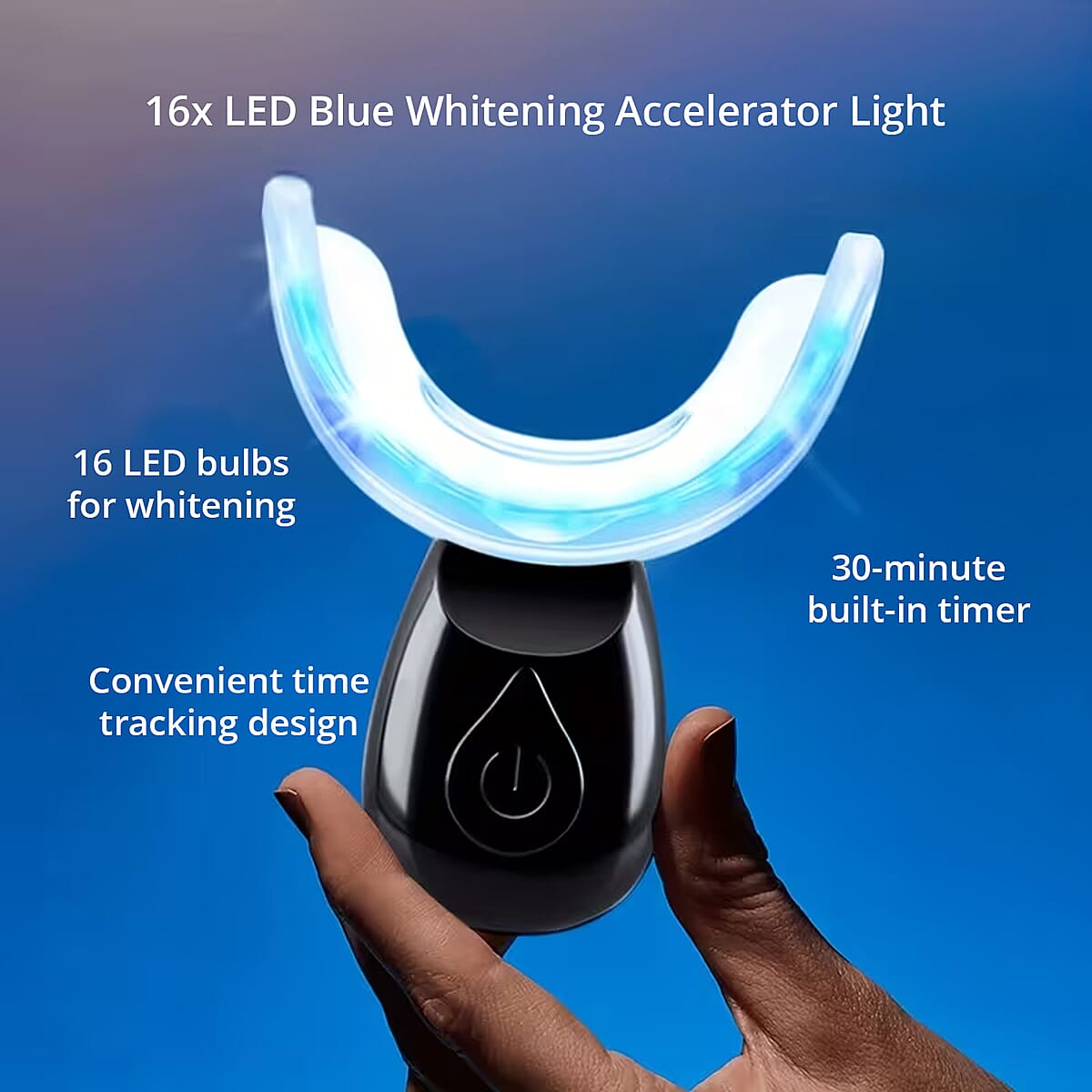 Teeth Whitening LED Kit, Black image number 6
