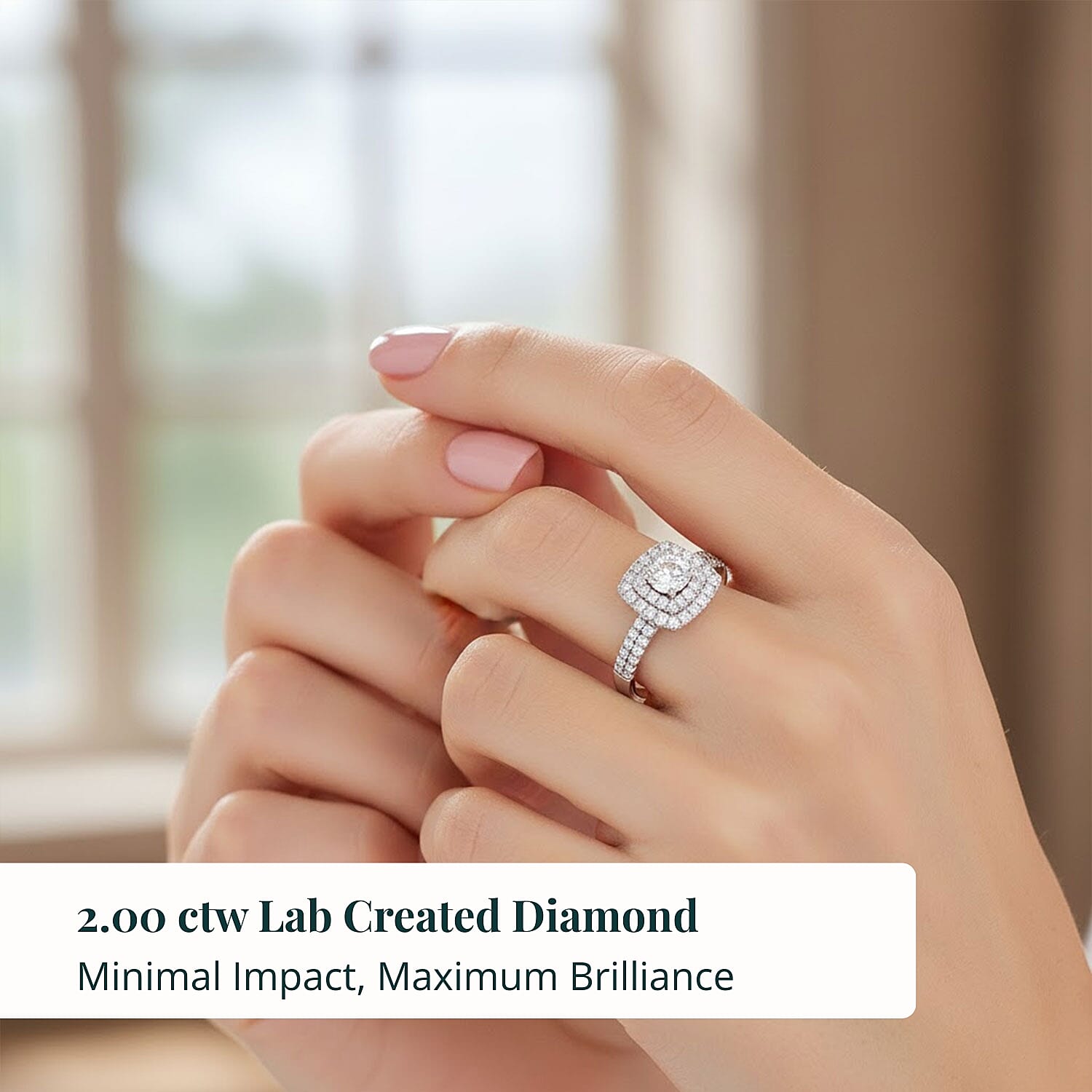 Luxuriant Lab Grown Diamond Ring in 14K White Gold 1.00 ctw (Size 10.0)
