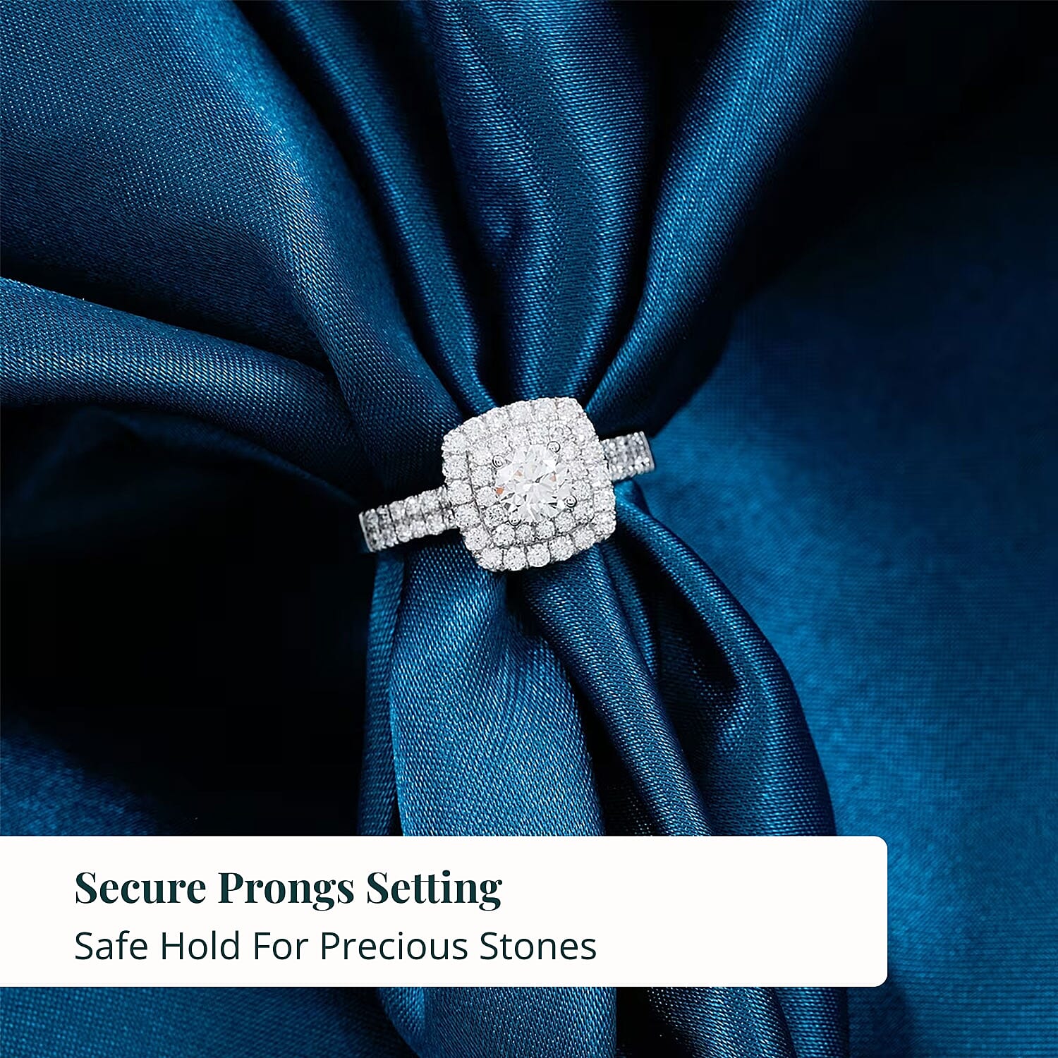 Luxuriant Lab Grown Diamond Ring in 14K White Gold 1.00 ctw (Size 10.0)