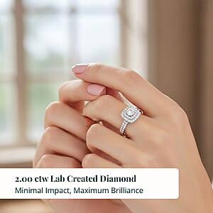 Luxuriant Lab Grown Diamond Ring in 14K White Gold 1.00 ctw (Size 5.0)
