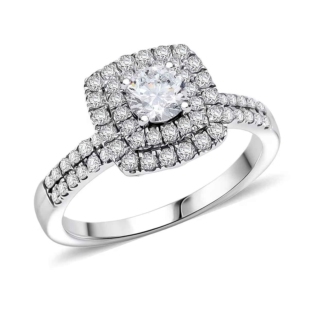 Luxuriant Lab Grown Diamond Ring in 14K White Gold 1.00 ctw (Size 5.5) image number 0