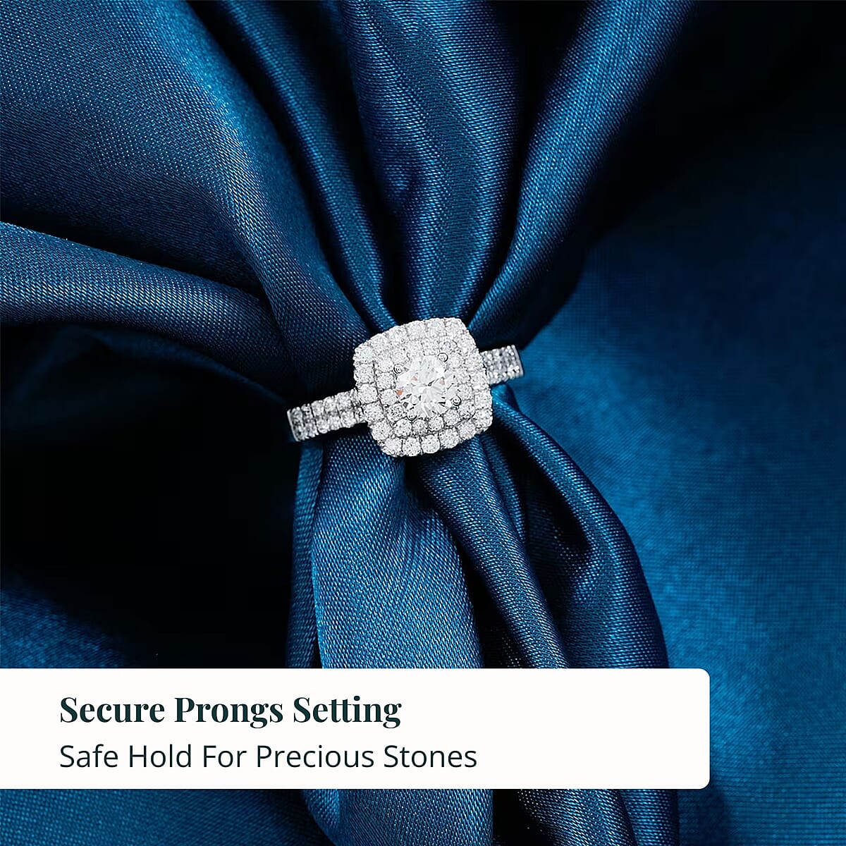 Luxuriant Lab Grown Diamond Ring in 14K White Gold 1.00 ctw (Size 6.5) image number 4