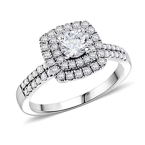 Luxuriant Lab Grown Diamond Ring in 14K White Gold 1.00 ctw (Size 8.0)