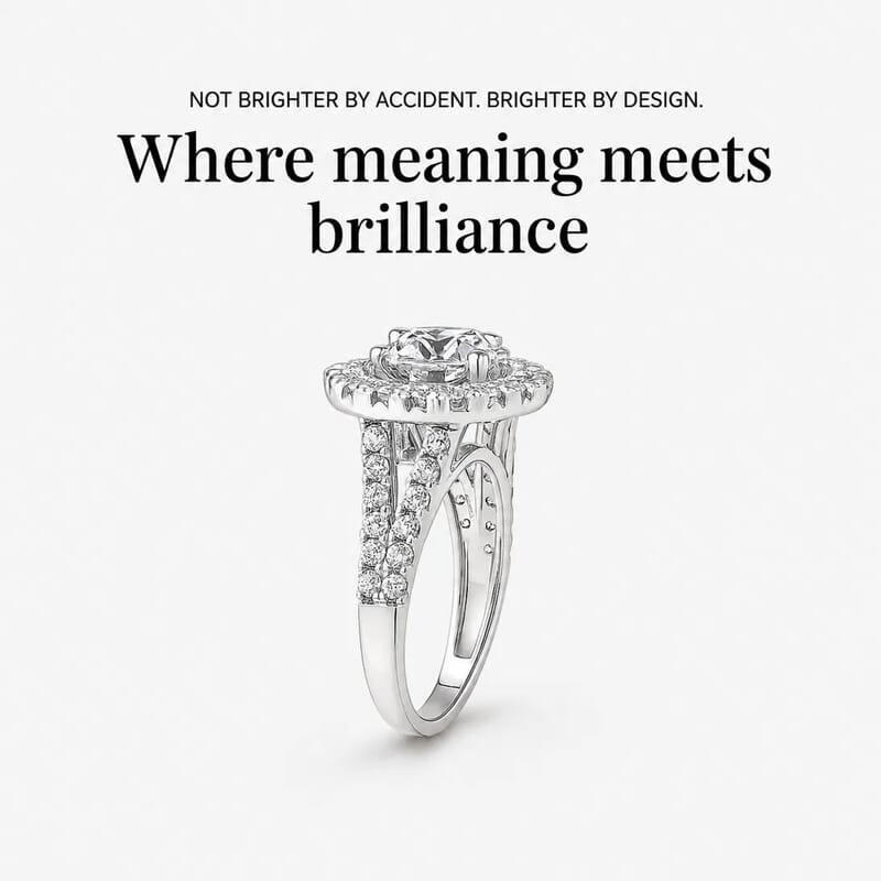 Luxuriant Lab Grown Diamond Infinite Ring in 14K White Gold 3.38 ctw (Size 10.0)