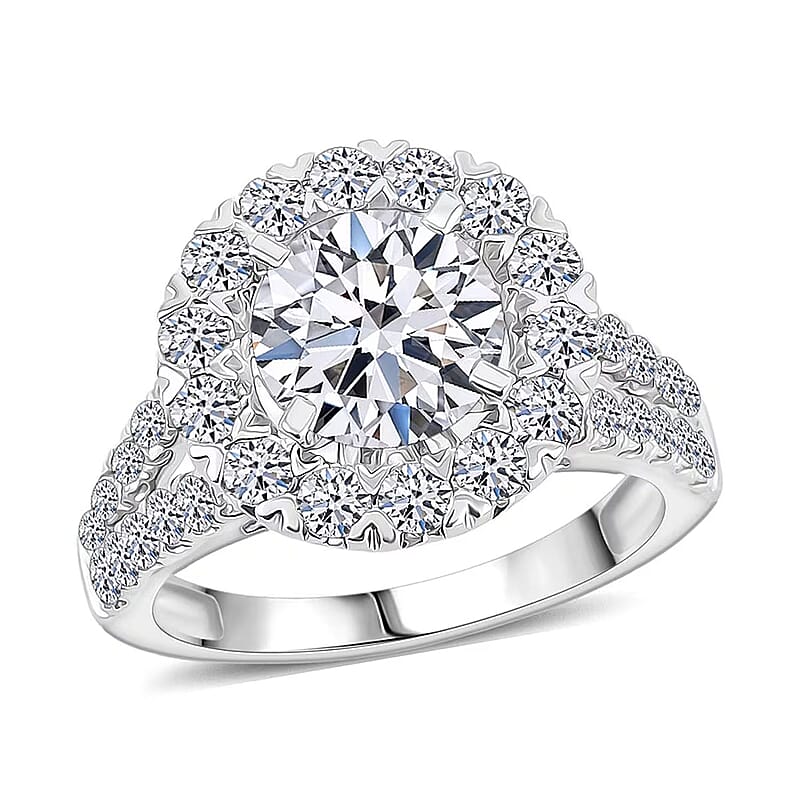 Luxuriant Lab Grown Diamond Infinite Ring in 14K White Gold 3.38 ctw (Size 6.0)