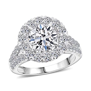 Luxuriant Lab Grown Diamond E-F VS 3.38 ctw Ring in 14K White Gold (Size 7.0) 5.72 Grams