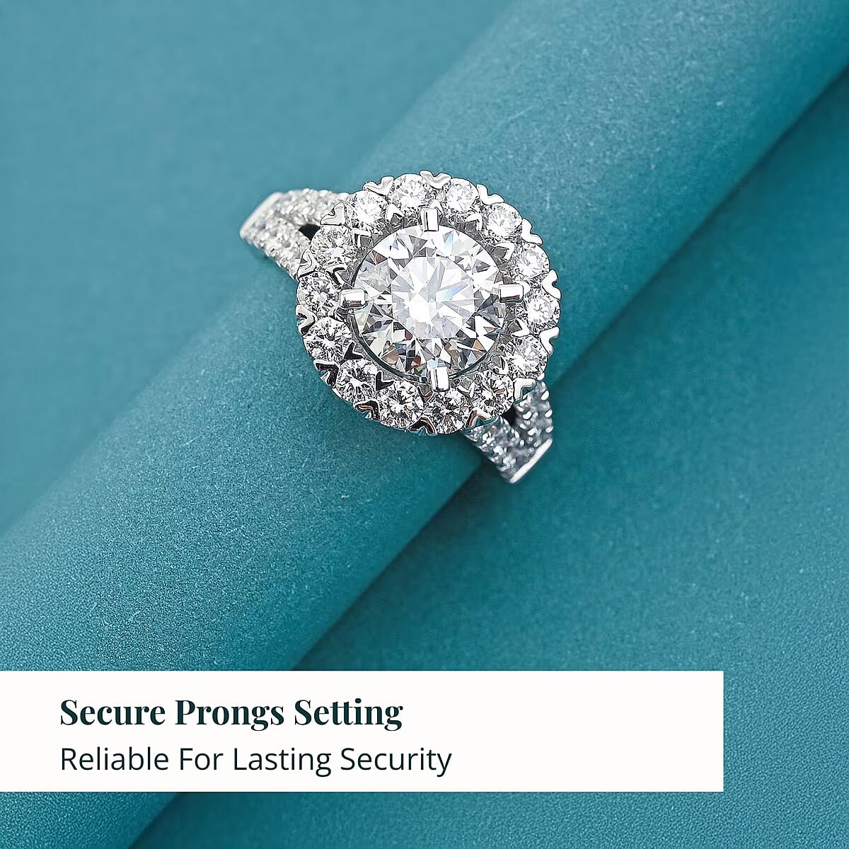 Luxuriant Lab Grown Diamond E-F VS 3.38 ctw Ring in 14K White Gold (Size 7.0) 5.72 Grams image number 4