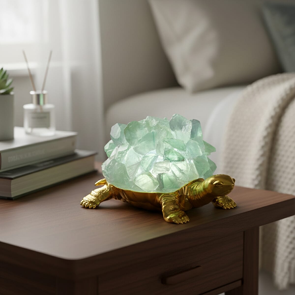 Crystal ornament with light image number 1