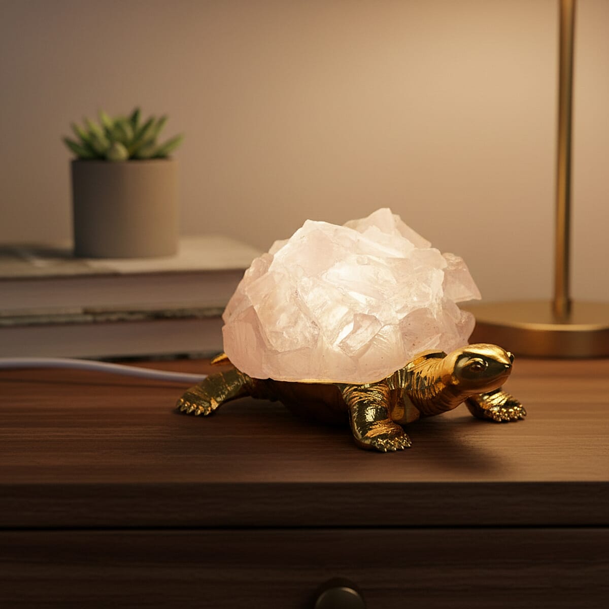 Crystal ornament with light image number 1