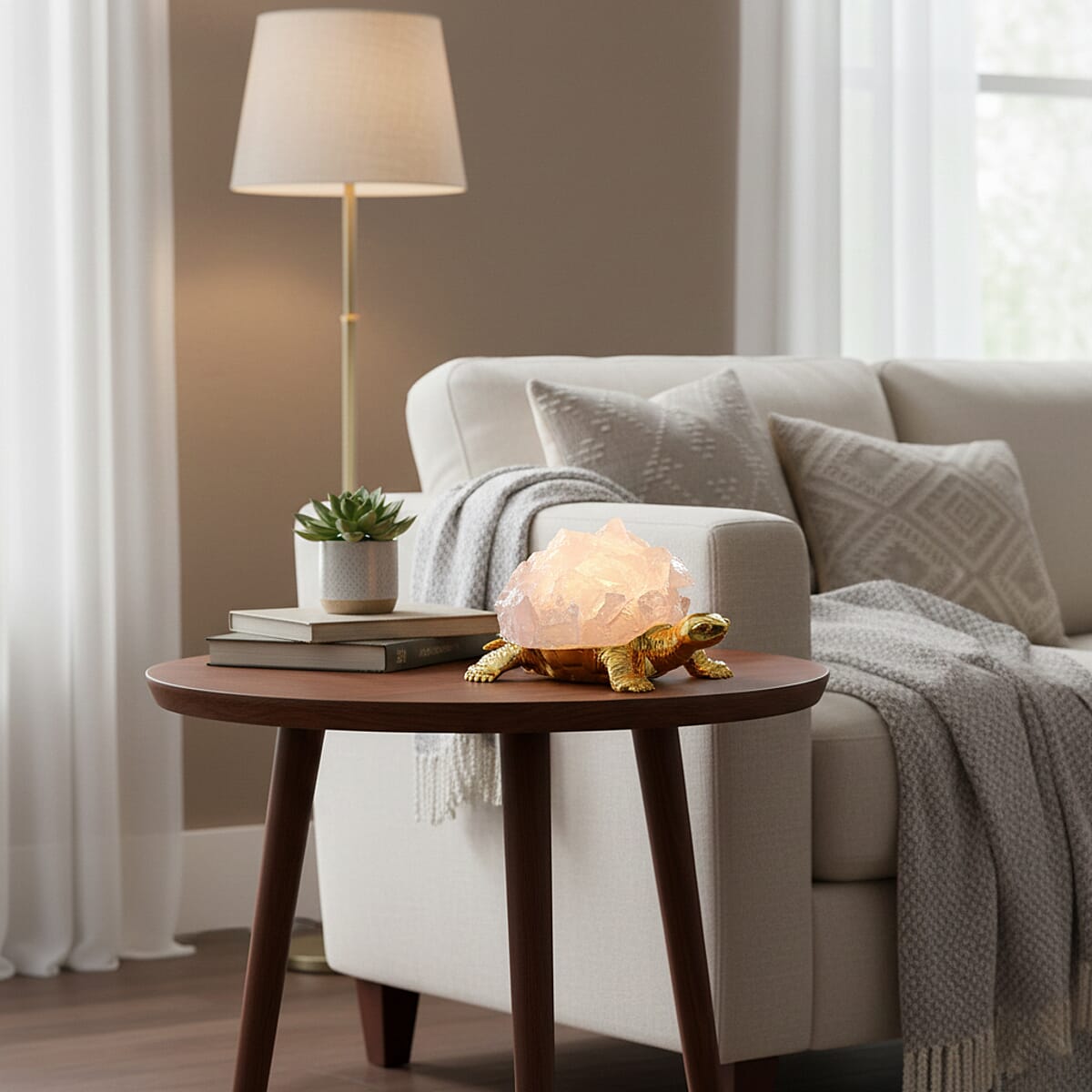 Crystal ornament with light image number 2