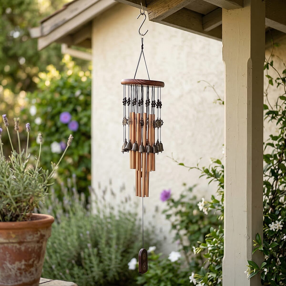 Rose Gold Iron Tribal Harmony Windchime image number 2