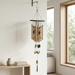 Golden Iron Buddha Serenity Bells Windchime