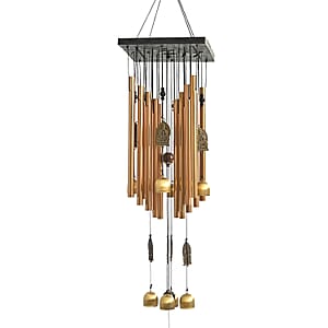 Golden Iron Buddha Serenity Bells Windchime