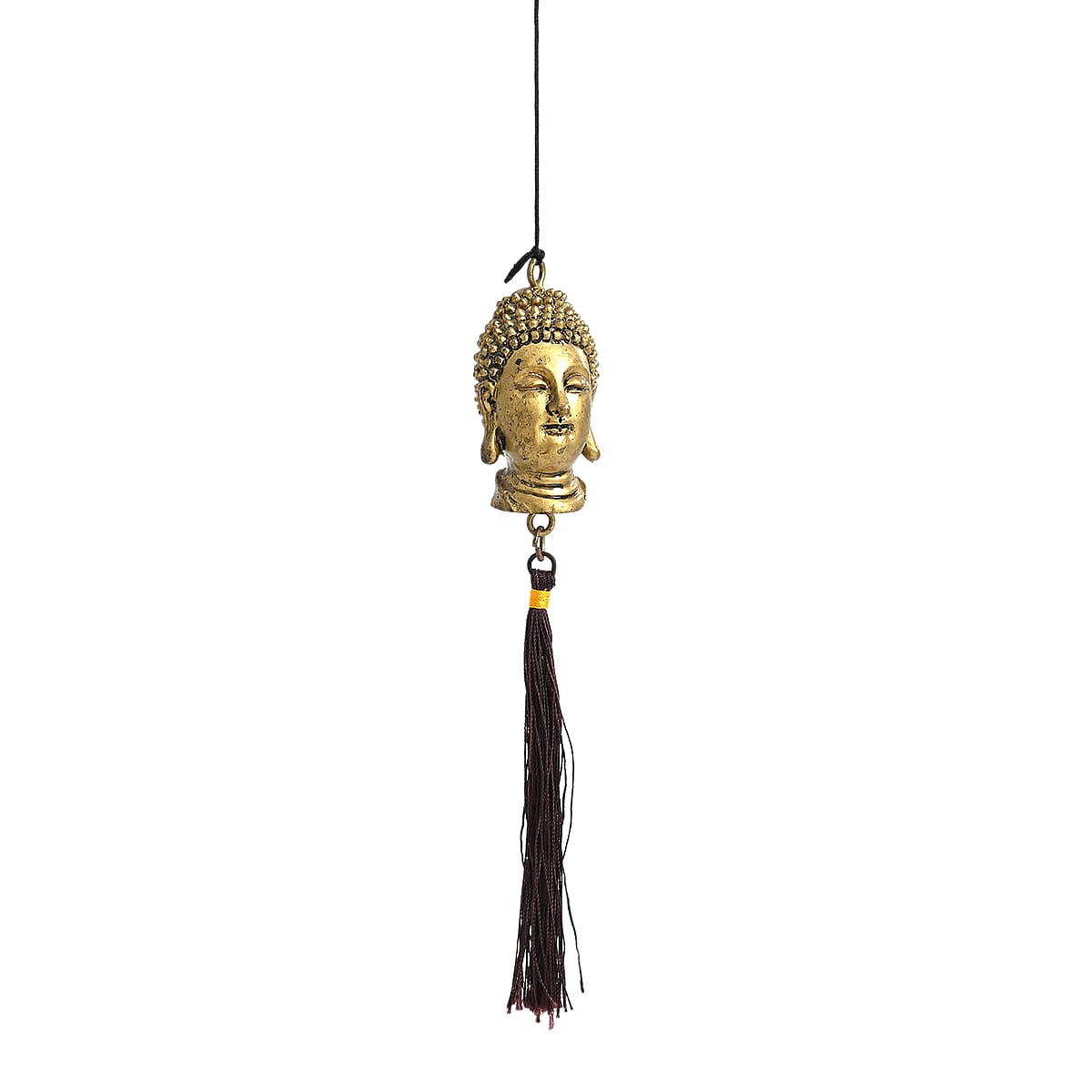Golden Iron Buddha Serenity Bells Windchime image number 4