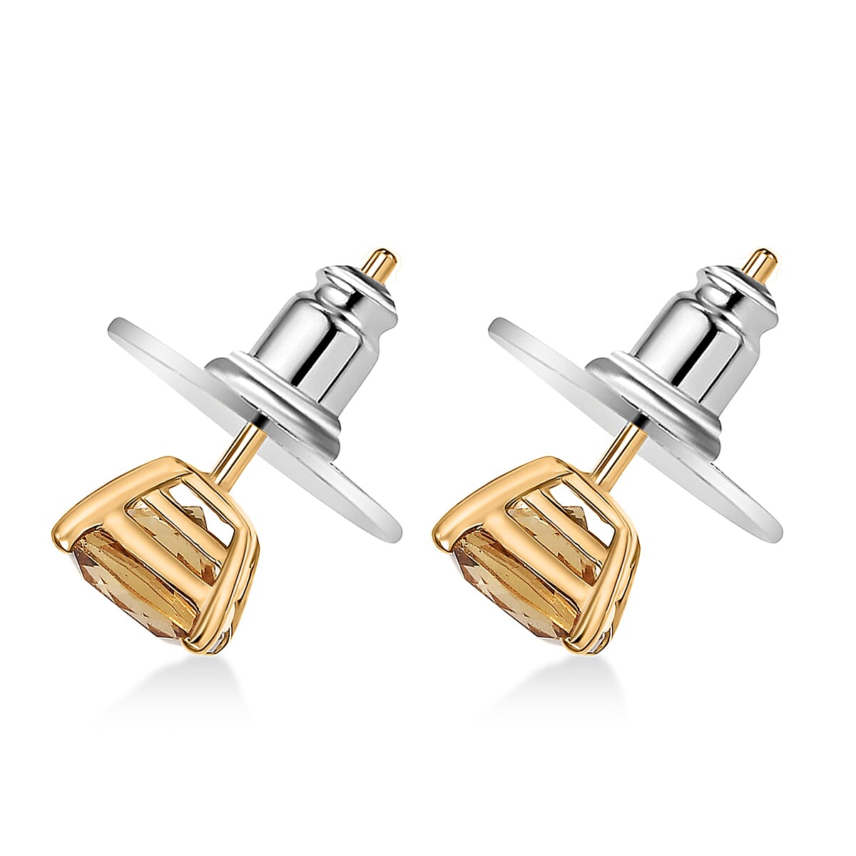 D'Joy Premium Marialite 2.70 ctw Earrings in 18K Vermeil Yellow Gold Over Sterling Silver image number 1