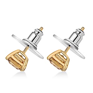 D'Joy Marialite Stud Earrings in 18K Vermeil YG Over Sterling Silver 2.70 ctw