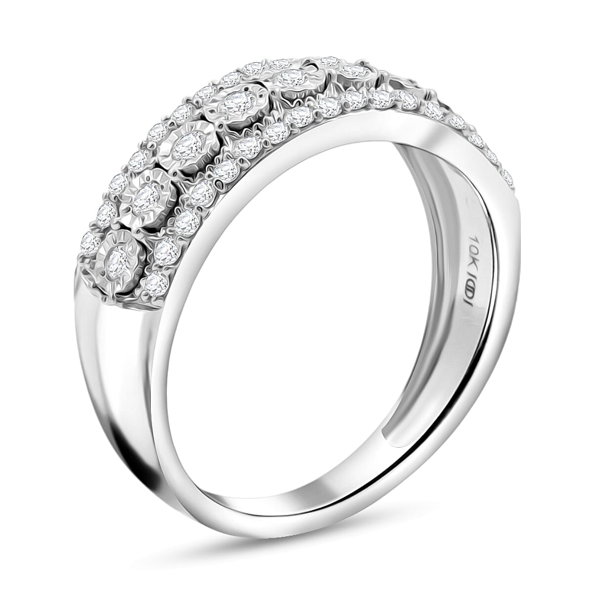 Luxuriant Lab Grown Diamond E-F VS 0.50 ctw Ring in 10K White Gold (Size 6.0)