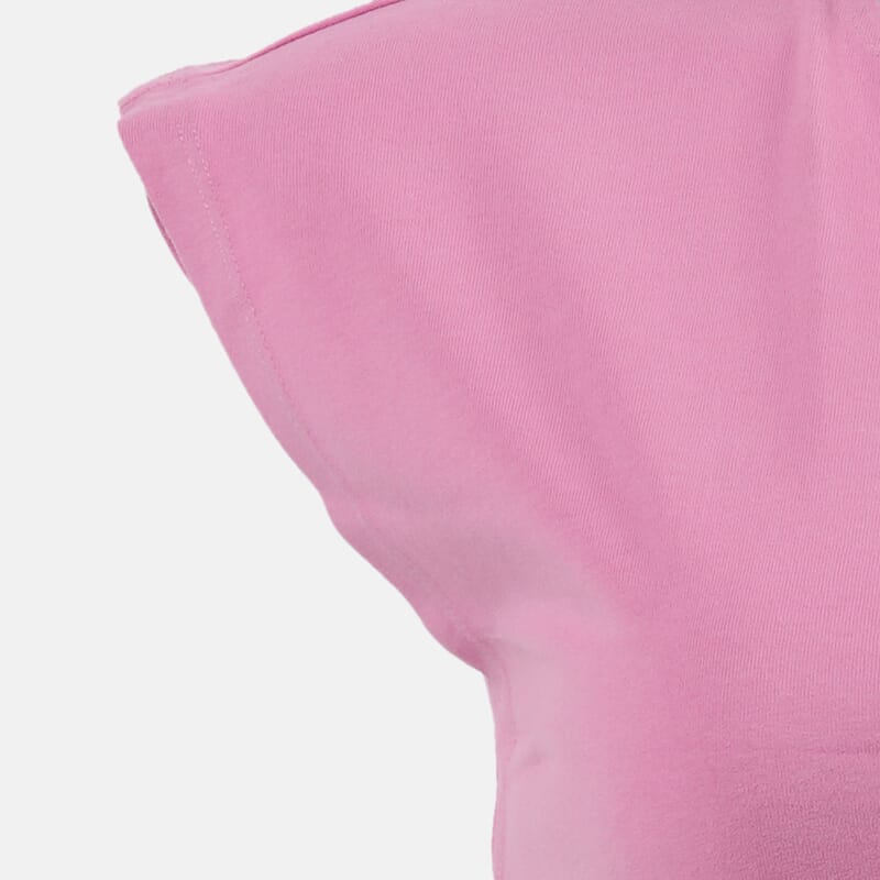 Closeout Christopher & Banks Light Pink Relaxed Restyled Step Hem Tee - 1X
