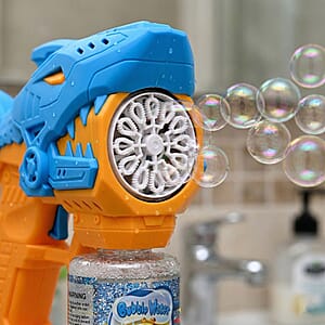 Blue Mini Robotic Shark Bubble Toy (Includes 90ml Bubble Liquid)