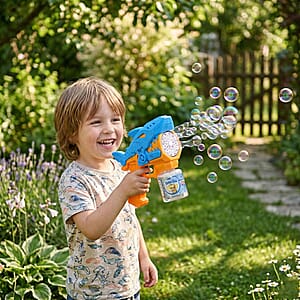 Blue Mini Robotic Shark Bubble Toy (Includes 90ml Bubble Liquid)