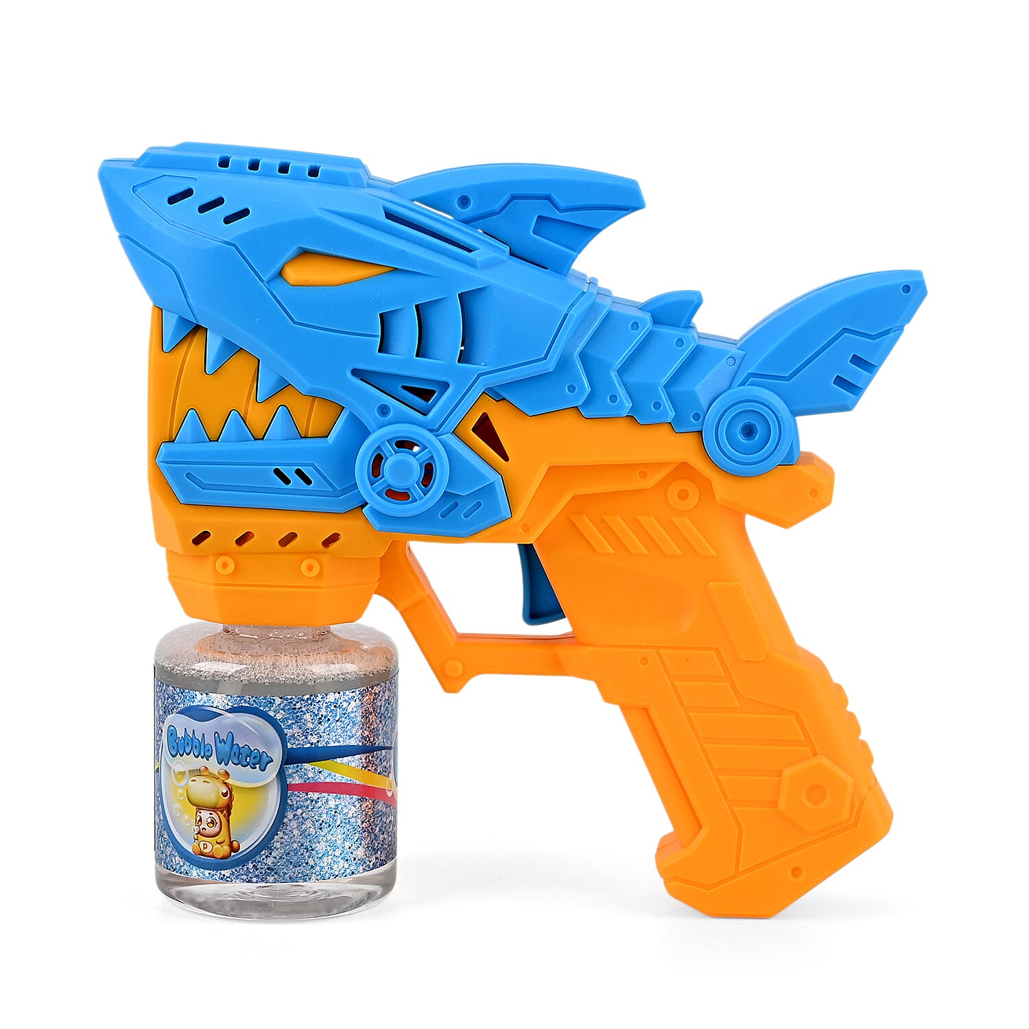 Blue Mini Robotic Shark Bubble Toy (Includes 90ml Bubble Liquid)