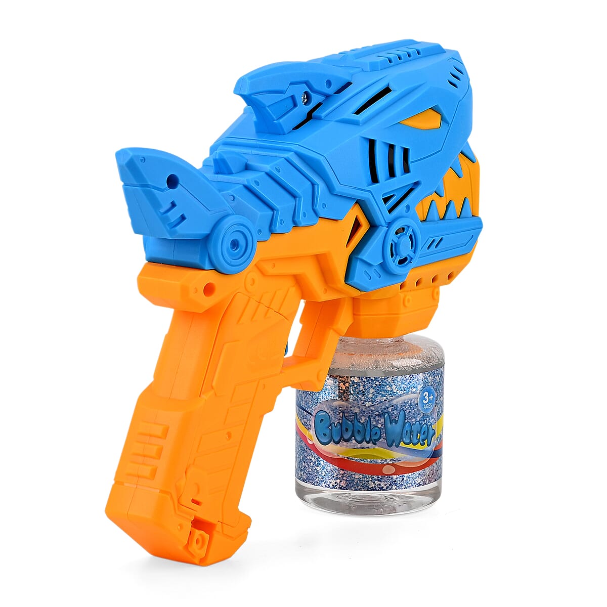 Blue Mini Robotic Shark Bubble Toy (Includes 90ml Bubble Liquid) image number 5