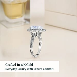 Luxuriant Lab Grown Diamond (F - VS2) Ring in 14K White Gold 4.75 ctw (Size 10.0)