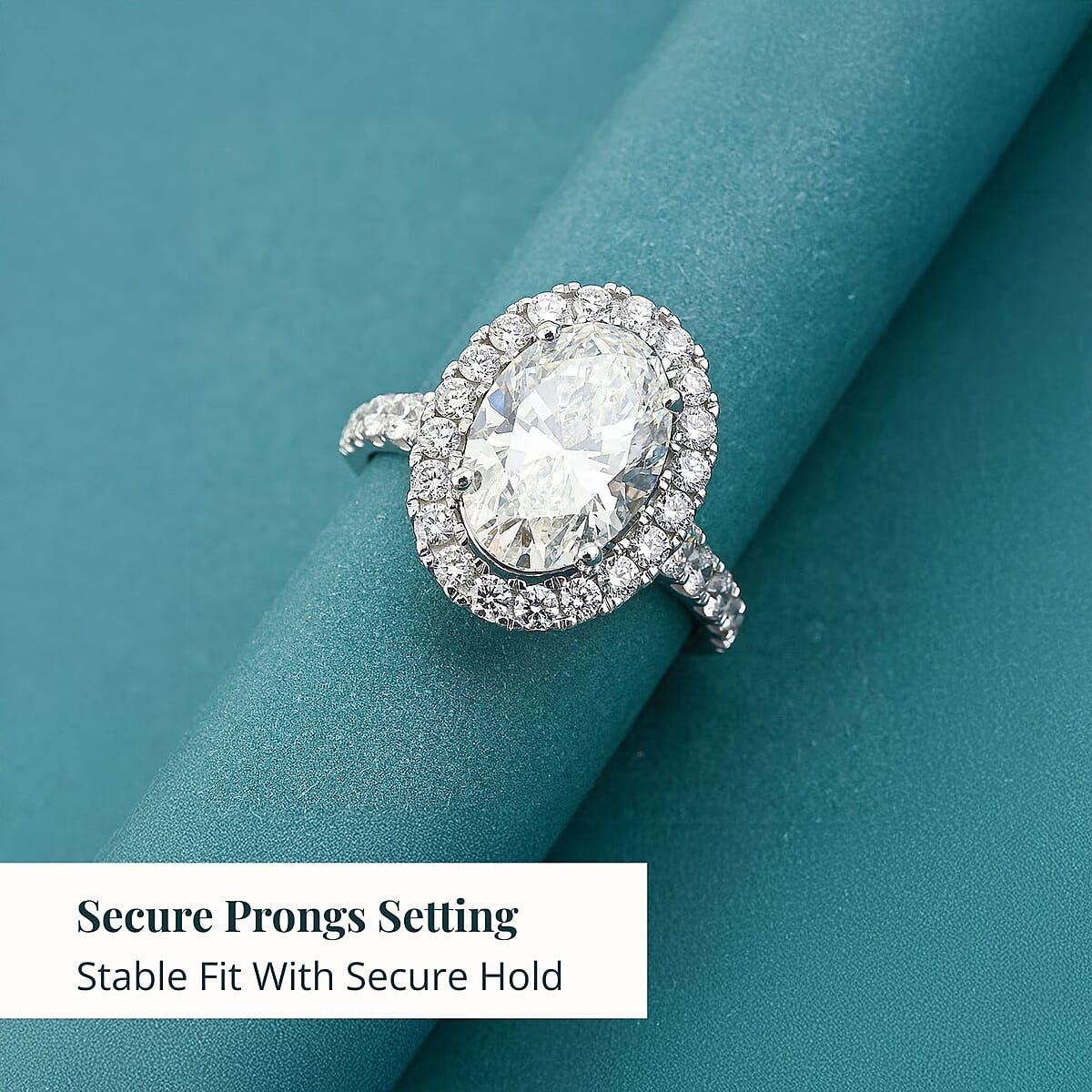 Doorbuster Luxuriant Lab Grown Diamond (F - 5.0) 4.75 ctw Ring in 14K White Gold (Size 6.0) 4.85 Grams image number 4