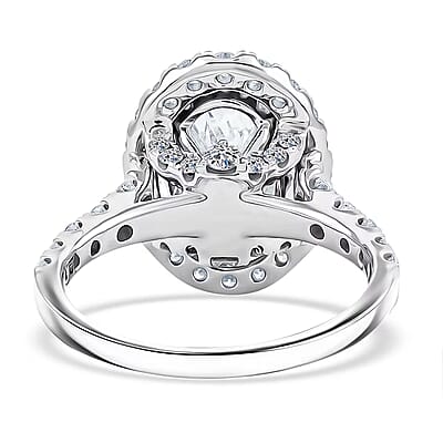 Luxuriant Lab Grown Diamond (F - VS2) Ring in 14K White Gold 4.75 ctw (Size 7.0)